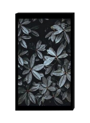 Canvas Wall Decor Modern Framed Print Green/Black 40 x 60cm