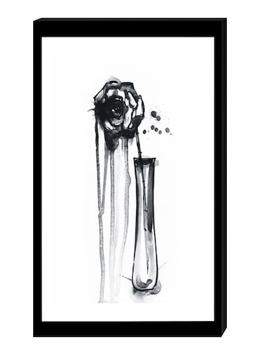 Modern Wall Decor Painting With Inner Frame Black/White 40 x 60centimeter