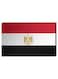 Egyptian Flag Wall Decor Painting With Inner Frame Red/White/Black 40 x 60cm