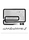 Radio Themed Wall Decor multicolour 30x30cm