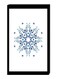 Wall Decor Modern Painting With Inner Frame Black/White/Blue 40 x 60centimeter