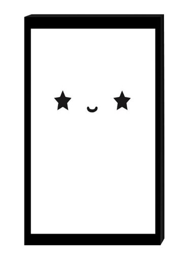 Dreamer Wall Decor Painting With Inner Frame Black/White 40 x 60cm