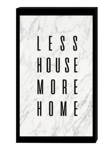 Modern Wall Decor Painting With Inner Frame Black/Off White 40 x 60cm