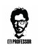 El Professor, La Casa De Papel Themed Wall Decor White/Black 30x30cm