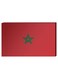 Moroccan Flag Wall Decor Painting With Inner Frame Red/Green 40 x 60centimeter