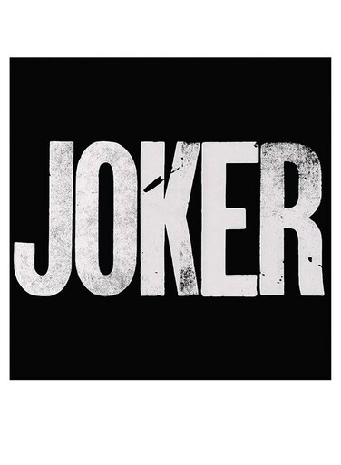 Joker Themed Wall Decor Black/White 30x30cm