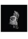 Arabian Woman Themed Wall Decor Black/Grey 30x30cm
