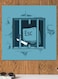 Esc Themed Wall Decor Blue/Black 30x30cm