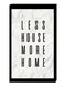 Modern Wall Decor Painting With Inner Frame Black/Off White 40 x 60centimeter