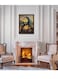 Art Decor Mona Lisa Yellow Neon Pop Art Oil Painting Style Fine Art Frame Wall Art Wall D&eacute;cor for Living Room Bedroom Home Office Gifting 30x40cm