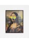 Art Decor Mona Lisa Yellow Neon Pop Art Oil Painting Style Fine Art Frame Wall Art Wall D&eacute;cor for Living Room Bedroom Home Office Gifting 30x40cm