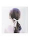 Girl Themed Canvas Wall Painting With Frame White/Black/Purple 50x50cm