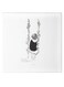 Animation Hidden Frame Canvas Wall Painting Black/White 50 x 50cm