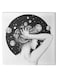 Girl Animation Hidden Frame Canvas Wall Painting Black/White 50 x 50cm