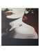 Girl Animation Hidden Frame Canvas Wall Painting Red/White/Black 50 x 50cm