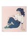 Girl Animation Pattern Hidden Frame Canvas Wall Painting Multicolour 50 x 50cm