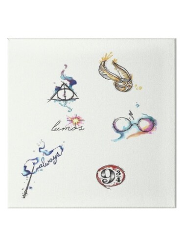 Animation Hidden Frame Canvas Wall Painting Multicolour 50 x 50cm