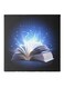 Book Pattern Hidden Frame Canvas Wall Painting Blue/White/Black 50 x 50cm