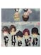 BTS Band Pattern Hidden Frame Canvas Wall Painting Multicolour 50 x 50cm
