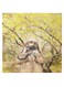 Girl Animation Hidden Frame Canvas Wall Painting Yellow/Brown 50 x 50cm