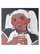 Girl Animation Hidden Frame Canvas Wall Painting Multicolour 50 x 50cm