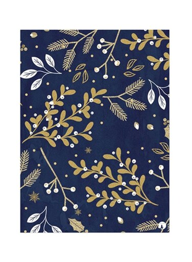 Flowers Metal Plate Poster Blue/Yellow/White 15x20cm