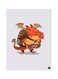 Spyro Metal Plate Poster Orange/Yellow/Green 15x20cm