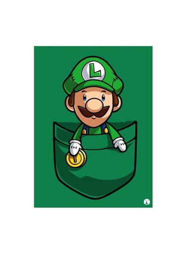 Video Game Super Mario Metal Plate Poster Multicolour 15x20cm