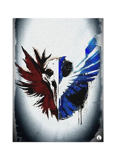 Video Game Infamous Second Son Metal Plate Poster Blue/White 15x20cm