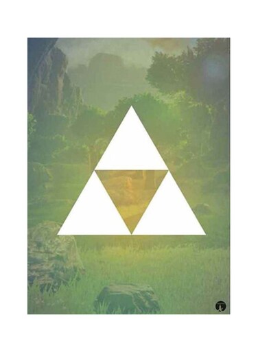 Video Game Legend Zelda Metal Plate Poster Green/White 15x20cm