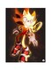 Video Game Sonic Metal Plate Poster Multicolour 15x20cm
