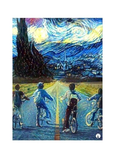 Metal Stranger Things Plate Poster Multicolour 15x20centimeter