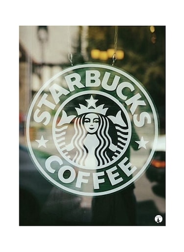 Starbucks Metal Plate Poster Multicolour 15 x 20cm