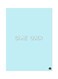 English Phrases Metal Plate Poster Blue 15 x 20cm