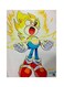 Video Game Sonic Metal Plate Poster Yellow/White 15x20cm