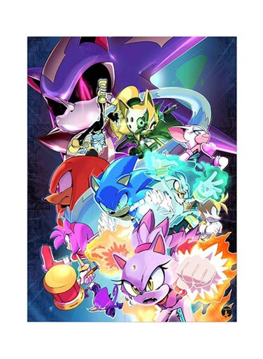 Video Game Sonic Metal Plate Poster Multicolour 15 x 20cm