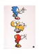 Sonic Metal Plate Poster Pink/Blue/Red 15x20cm