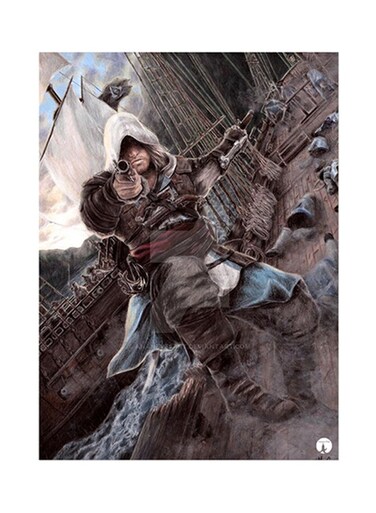 Video Game Assassin's Creed Metal Plate Poster Multicolour 15 x 20cm