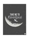 English Phrases Metal Plate Poster Grey/White 15 x 20cm