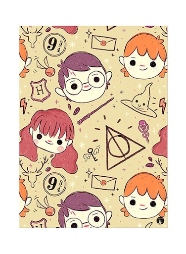 Harry Potter Metal Plate Poster Multicolour 15 x 20cm