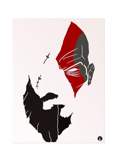 Video Game God War Metal Plate Poster Multicolour 15x20centimeter