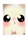 Ghost Metal Plate Poster Pink/Black/Beige 15 x 20cm