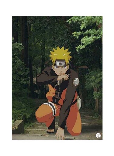 Anime Naruto Metal Plate Poster Multicolour 15 x 20cm