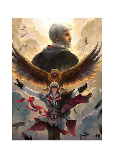 Video Game Assassin's Creed Metal Plate Poster Multicolour 15x20cm