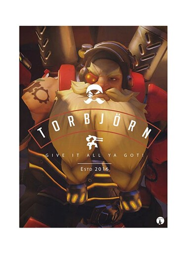 Video Game Overwatch Metal Plate Poster Multicolour 15 x 20cm