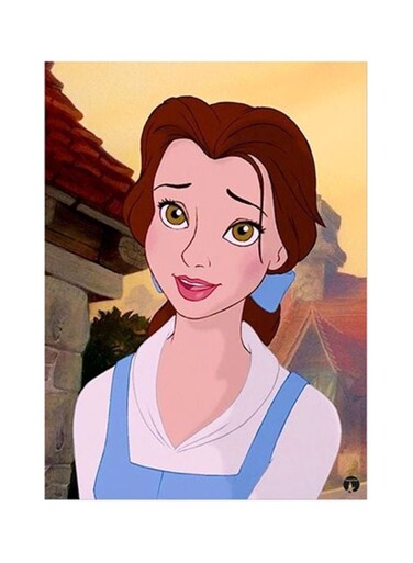 Disney Metal Plate Poster Beige/Brown/White 15x20cm