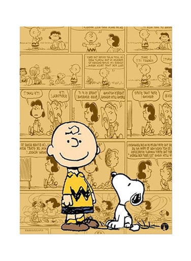 Snoopy Metal Plate Poster Multicolour 15 x 20cm