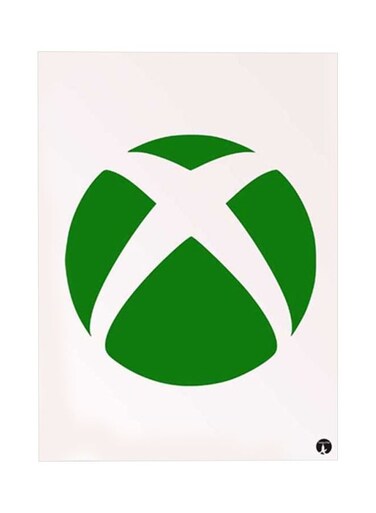 Xbox Logo Metal Plate Poster White/Green 15x20centimeter