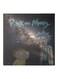 Rick And Morty Painted Canvas Wall Painting Black/Blue/White 50x50cm