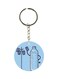 Bottle And Cap Printed Keychain